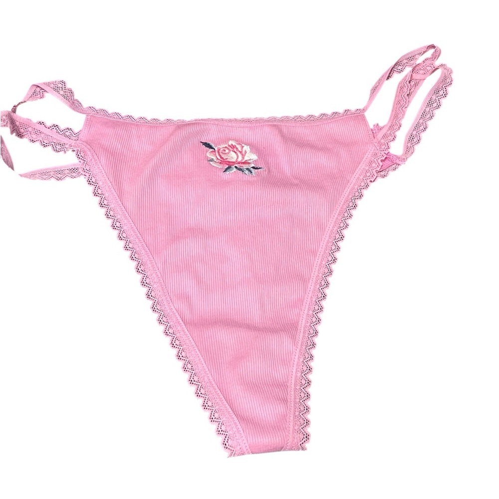 PINK Victoria's Secret Pink Lace Trim Panties Size XXL